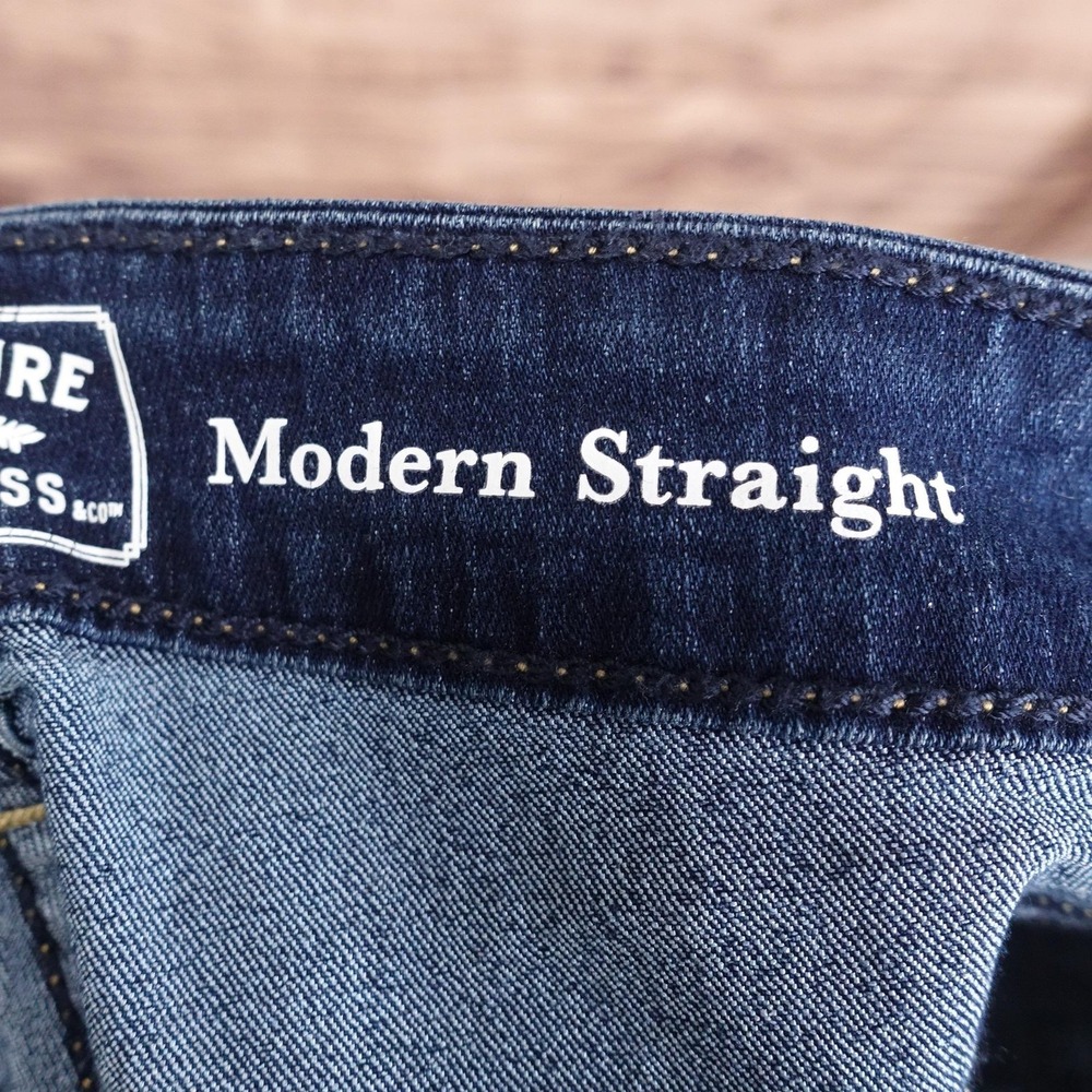 New! Signature Levi Strauss Modern Straight Jeans Womens 14S Mid Rise Stretch - Picture 10 of 13